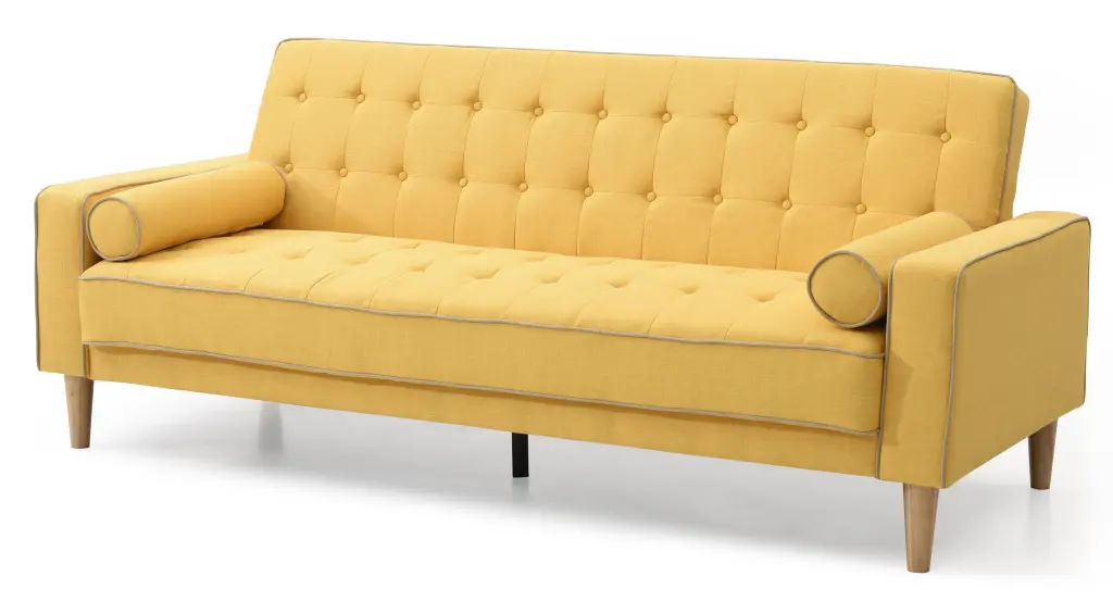Andrews G834A S Sofa Bed Yellow Yellow Foam Material Convertible Sofa glory furniture