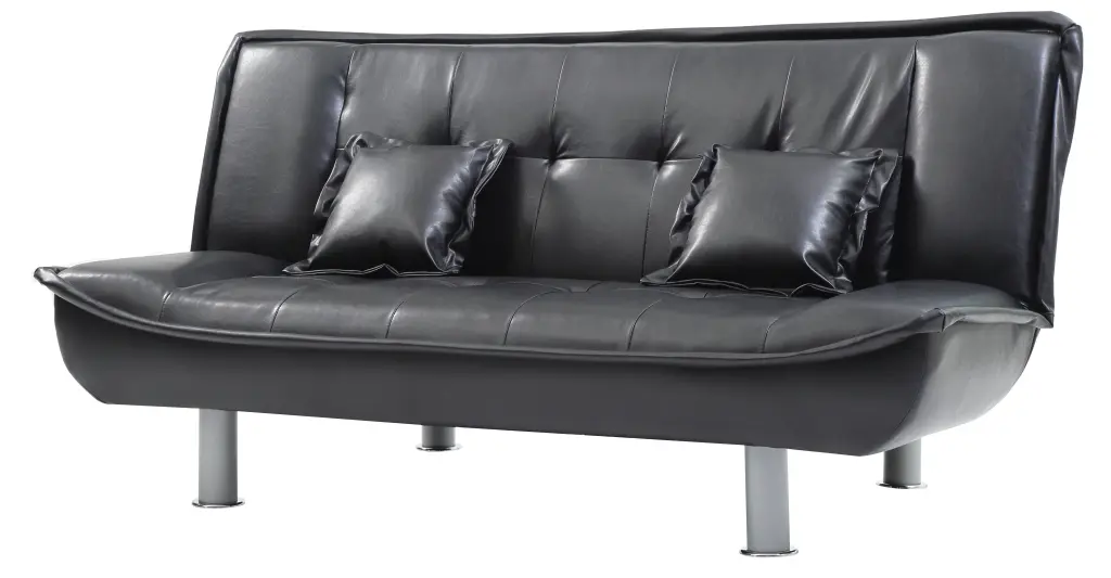 Lionel G131 Sofa Bed Black Foam PU Modern Convertible Furniture glory furniture