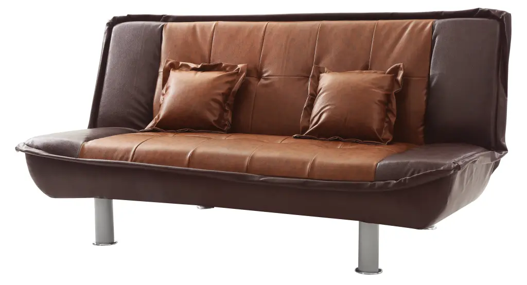 Lionel G137 S Sofa Bed Burgundy Foam PU Upholstery Convertible glory furniture