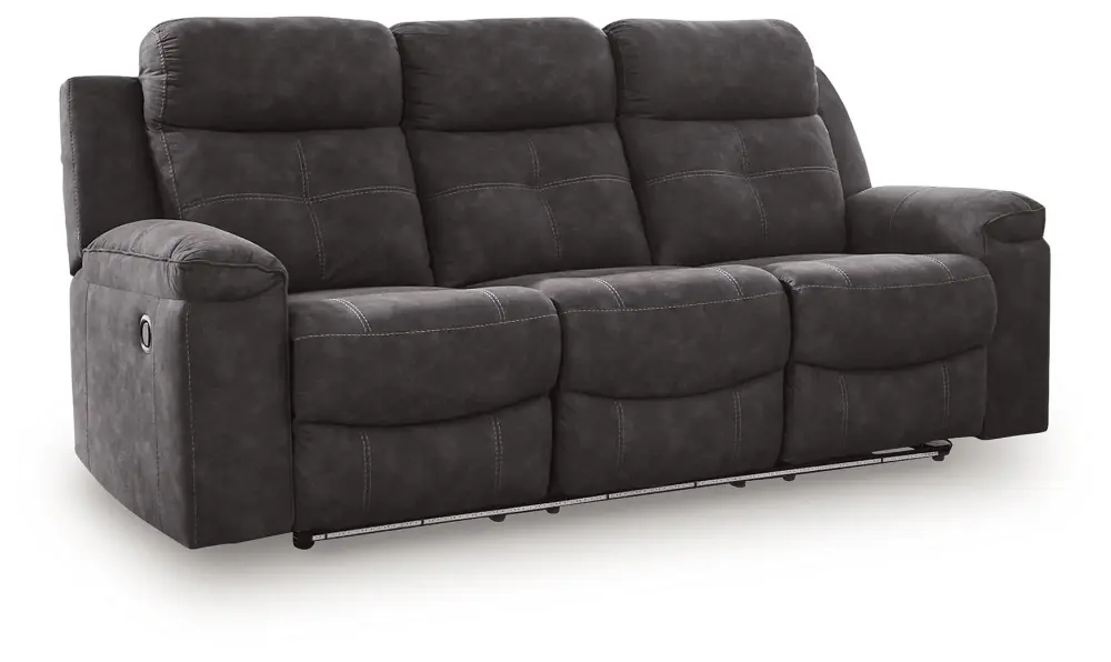 Brysonview - Reclining Sofa - Charcoal | Heavy Duty | Easy Install