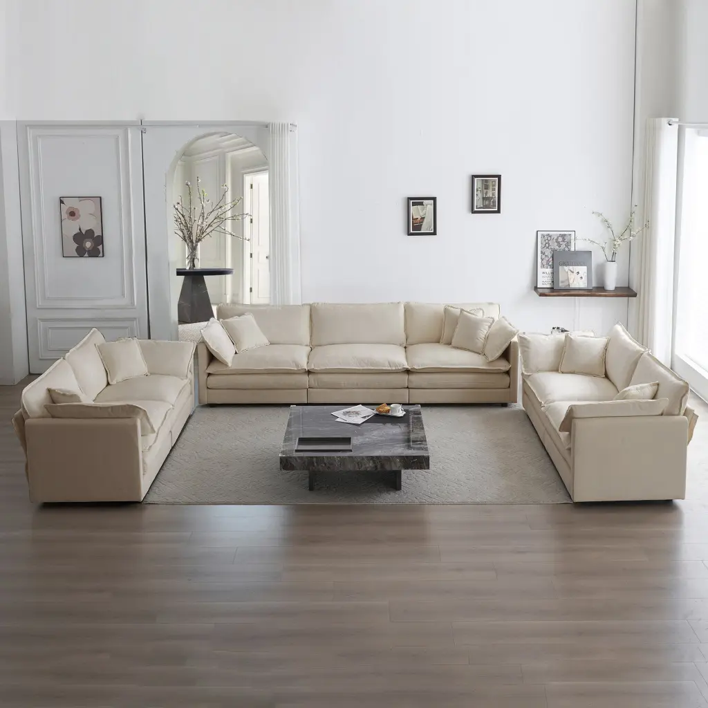 3 Piece Sofa Set Oversized Sofa Comfy Sofa Couch 2 Pieces 2 Seater ui furniture