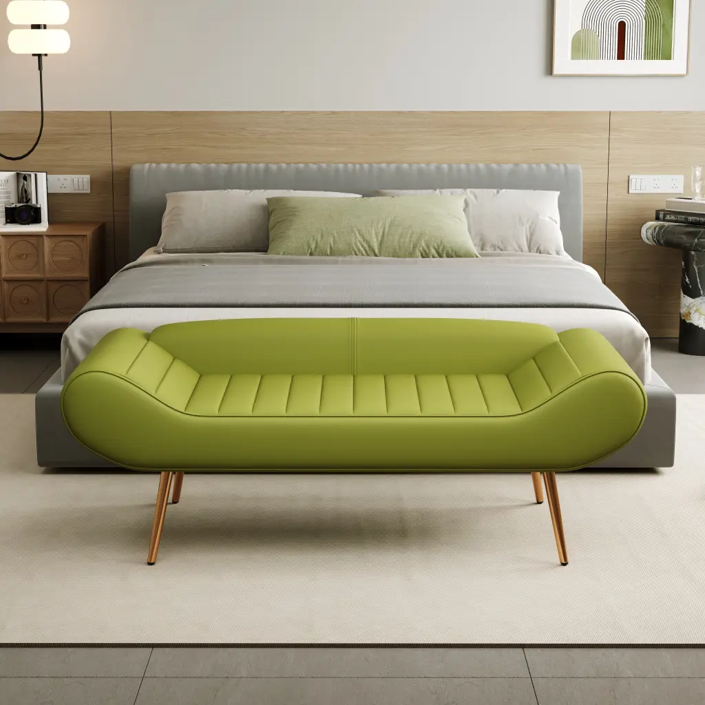57 Inch PVC Sofa Stool Bed Circumference Comfortable Seating ylf fff