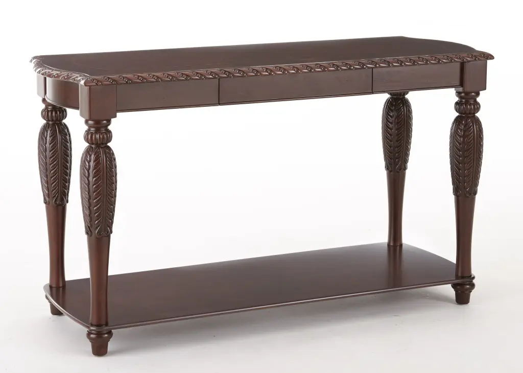 Antoinette Sofa Table Brown Wood Living Room steve silver furniture
