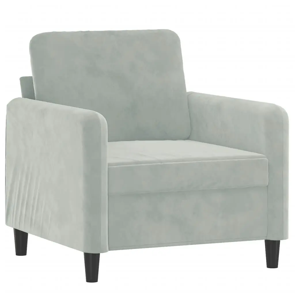 2-Seater Sofa Black 47.2 Inches Velvet Modern Loveseat Living Room