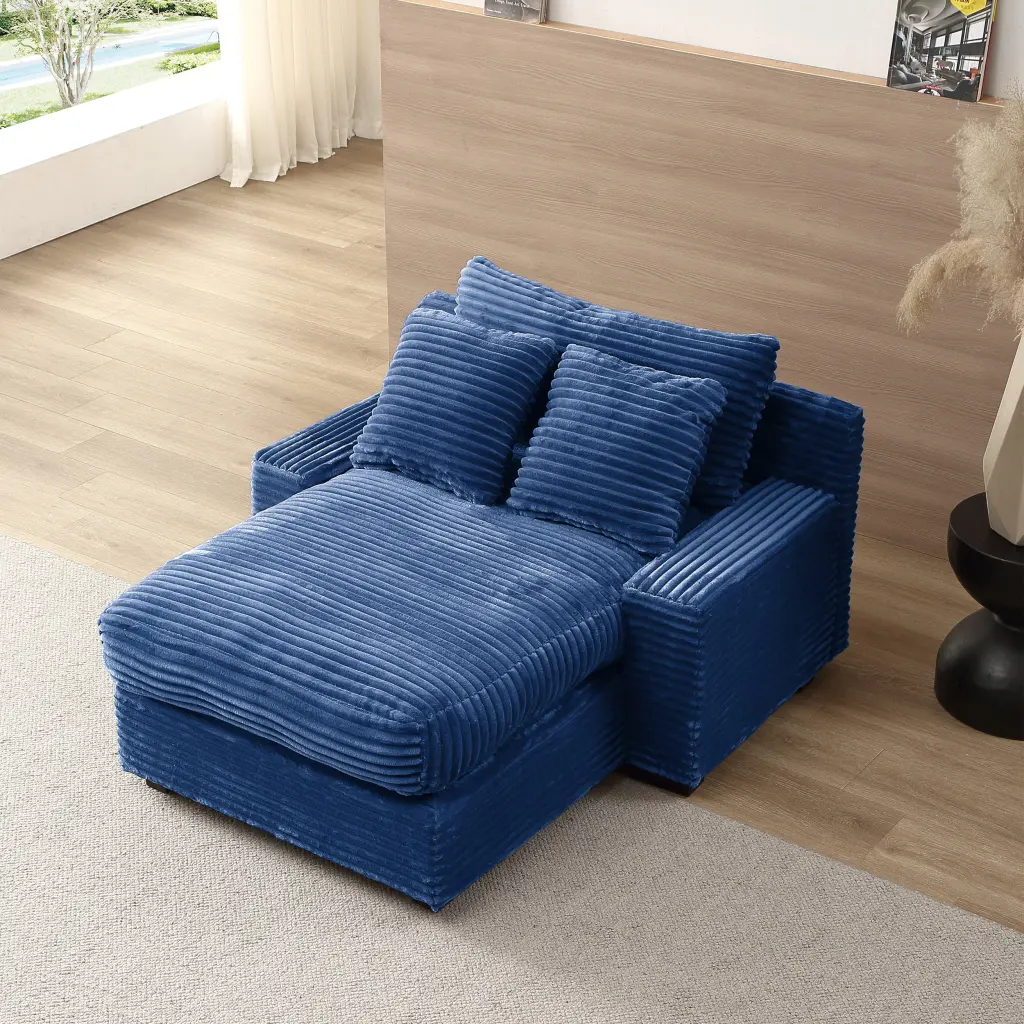 Modern Premium Sofa Couch Living Room Standard Corduroy Upholstery Comfortable hdf store
