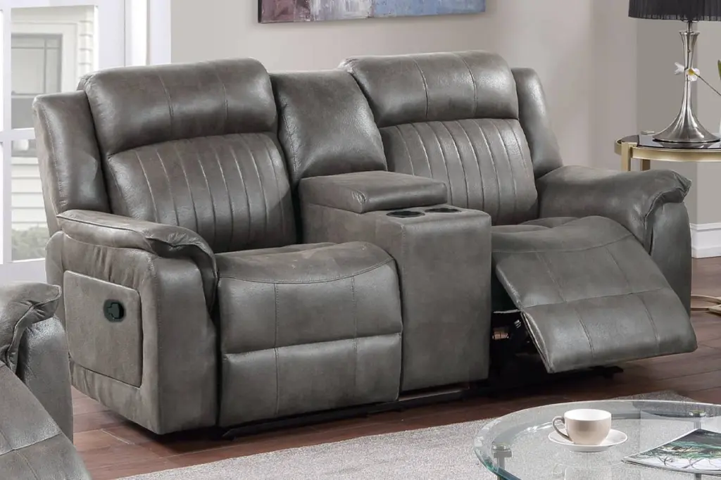 Contemporary Manual Motion Loveseat Console 1Pc Living Room Couch kanepe