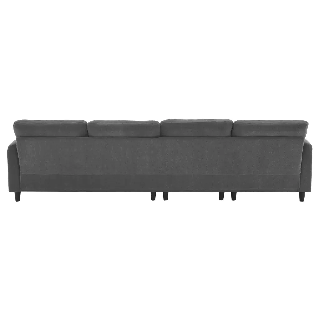 5003E Parcel Gray Chenille 1 Seat Sofa rnb
