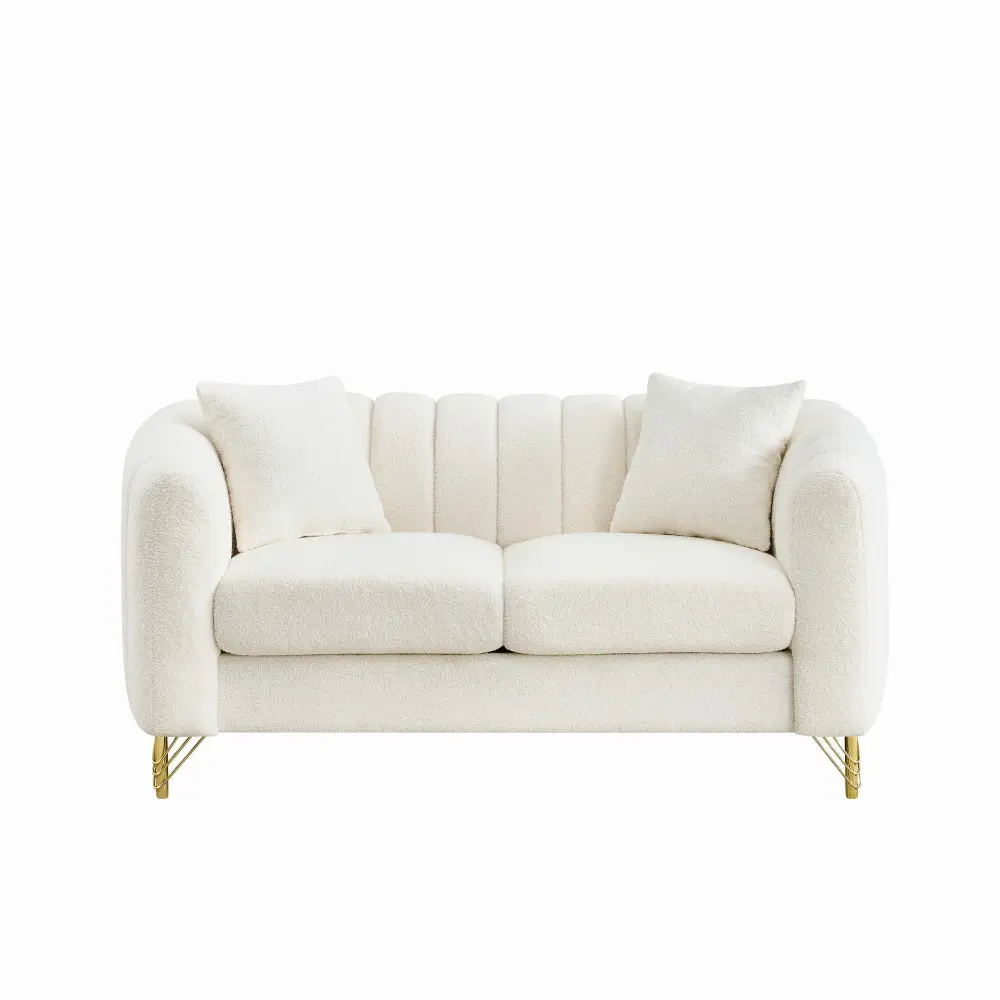 Solid Wood Loveseat Sofa Living Room