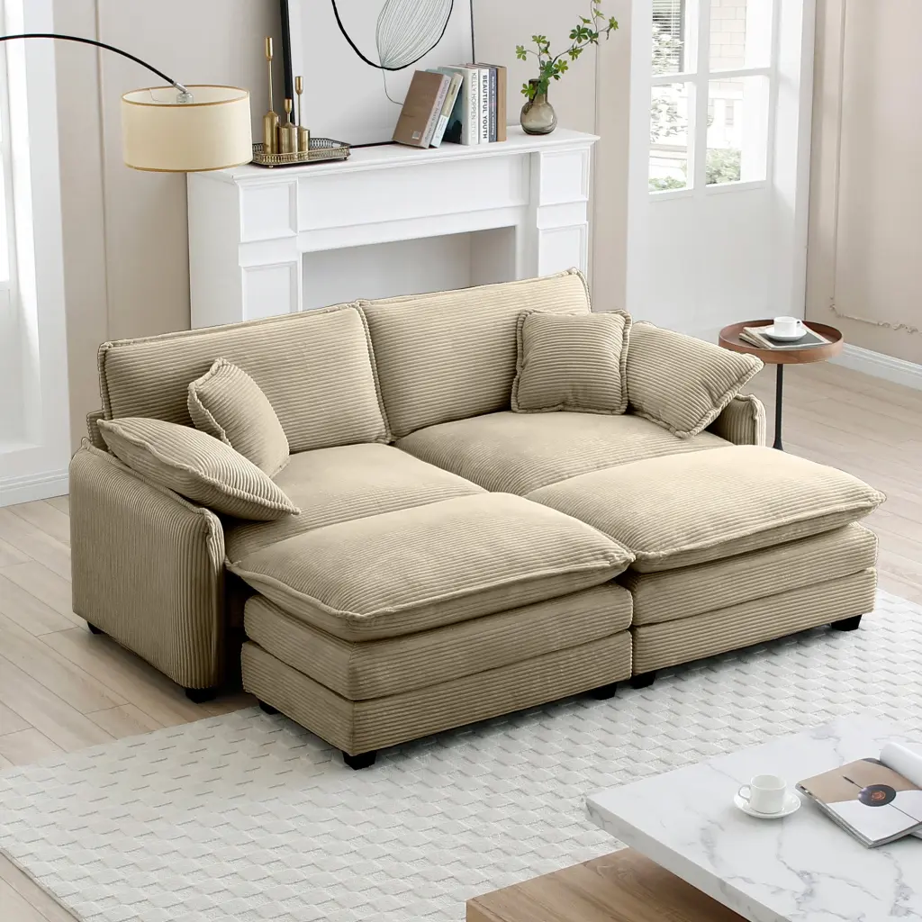 Two Seater Theater Sofa 2 Footrest 2 Seater Sofa Ottoman Living Room ui furniture