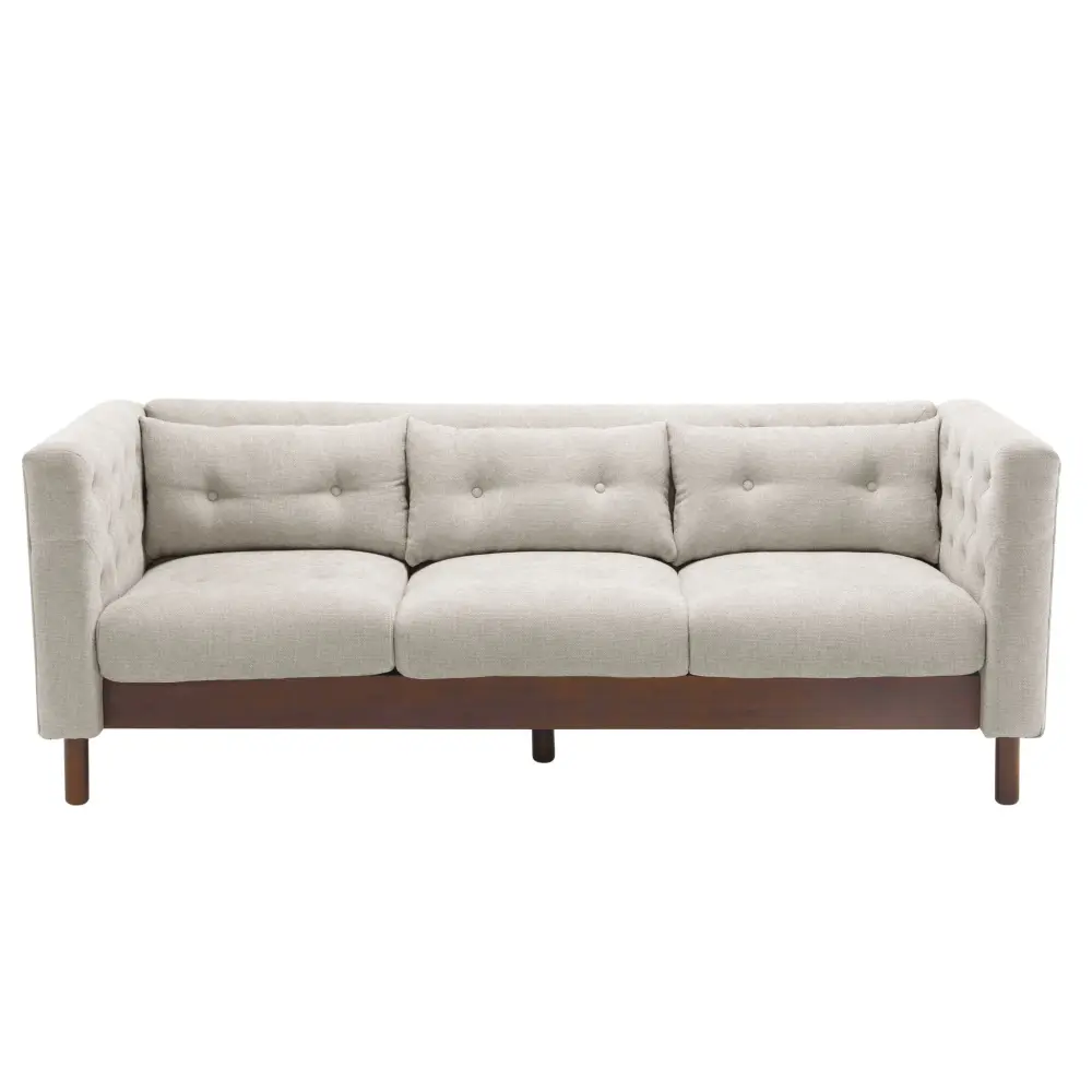 Upholstered Sofa Cutting-edge 3 Seater Sofa Couch Tufted Design Living Room