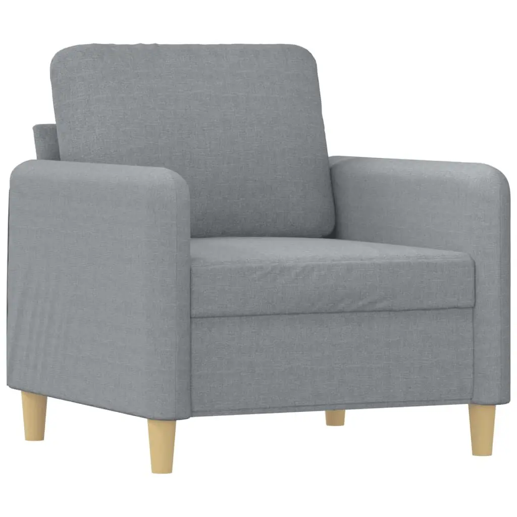 Black Fabric 2-Seater Sofa 55.1 Inches Modern Loveseat