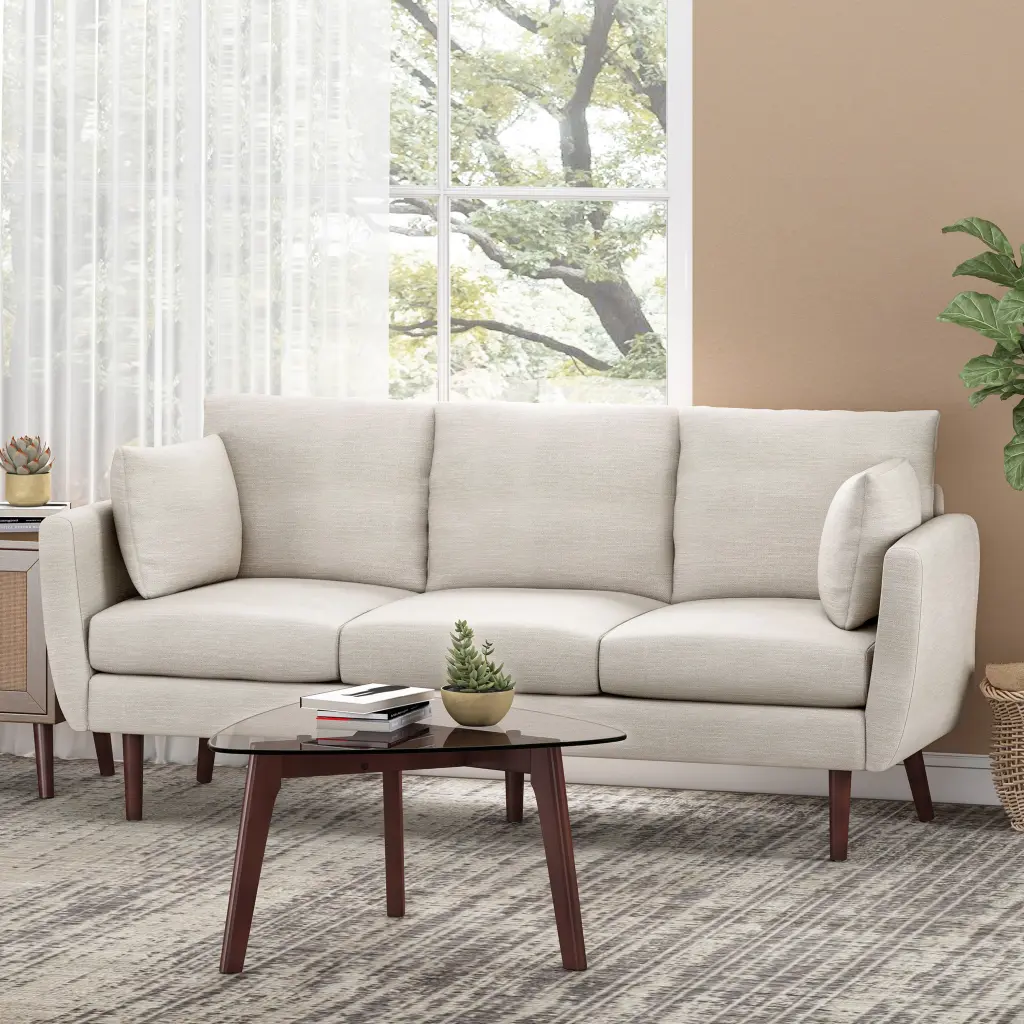 3 Seater Sofa Beige Material 3 Seat nh-comfortcove