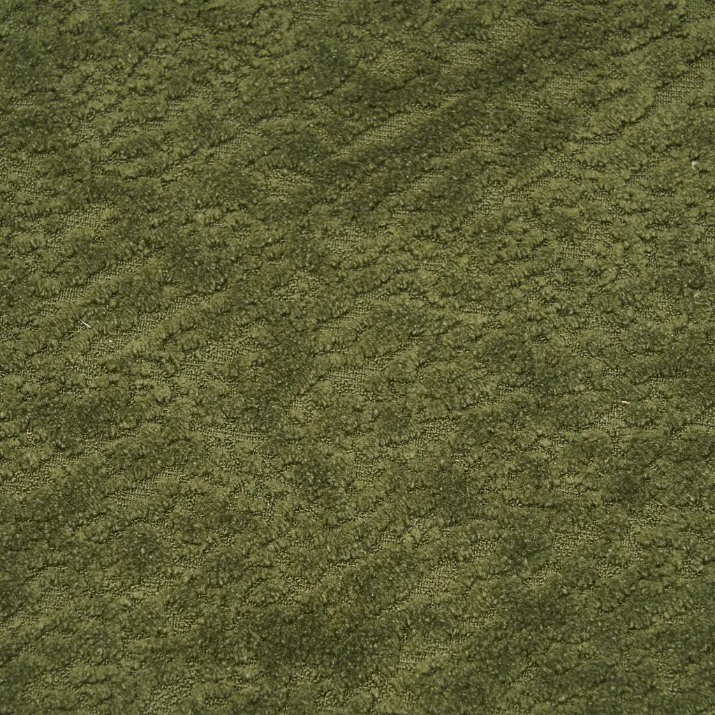 4 Seater Green Sofa Chenille Fabric 30D 60 Hardness Full Sponge rnb