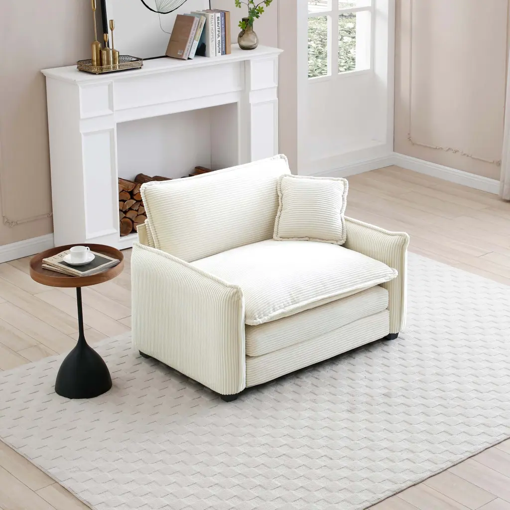 Cozy Single Deep Seat Sofa One Pillow Living Room ui furniture