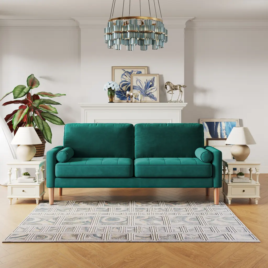 Jos 67.7 Inch 3 Seater Sofa Couch Living Room Modern Small Couch wendy-s store