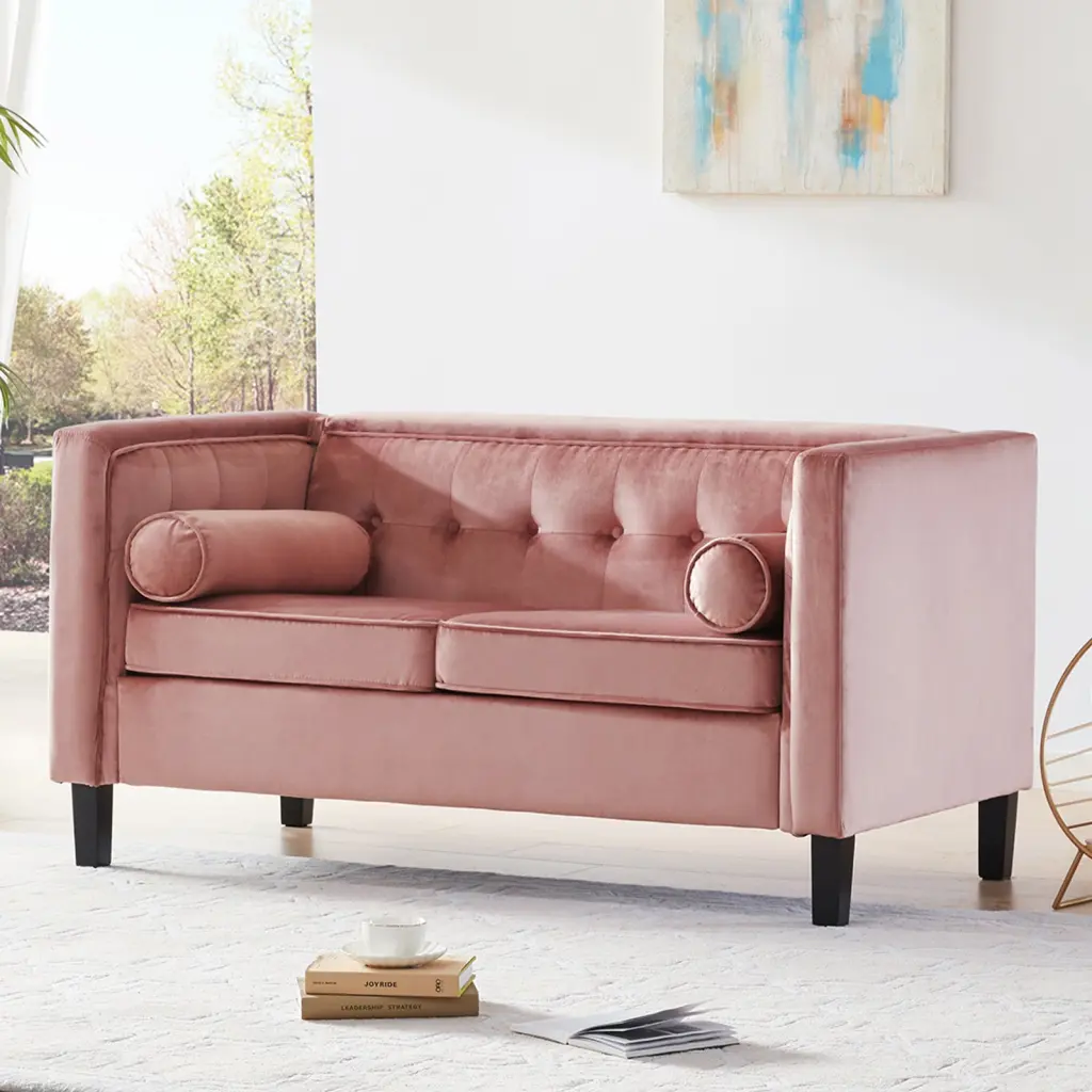 Mid Century Velvet Sofa Strengthened Frame and Beautiful Seats xichen indoor furniture co.- ltd
