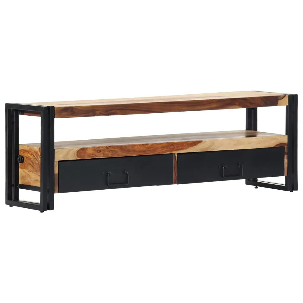 vidaXL Solid Wood Sheesham TV Stand 47.2x11.8x15.7 Media Console Living Room