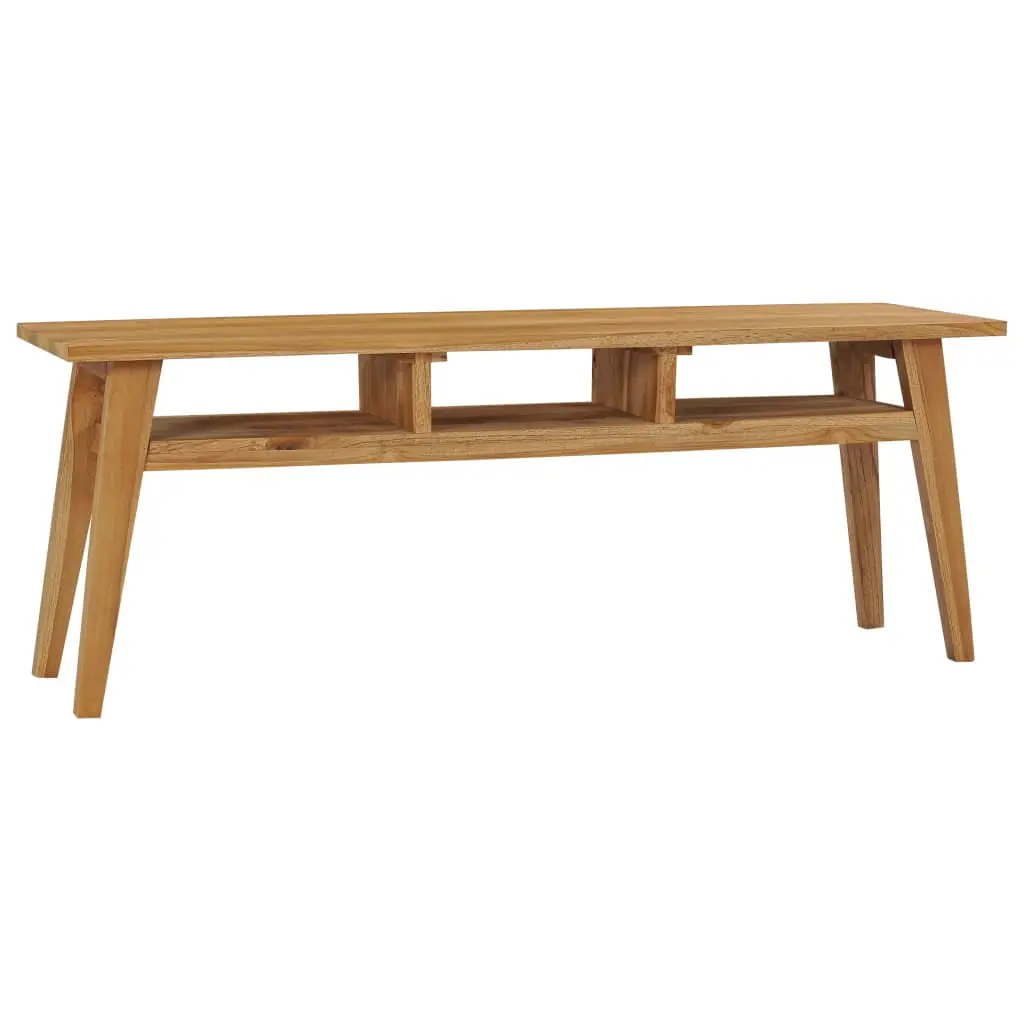 vidaXL Solid Wood Teak TV Stand 47.2x13.8x17.7 Media Console Living Room