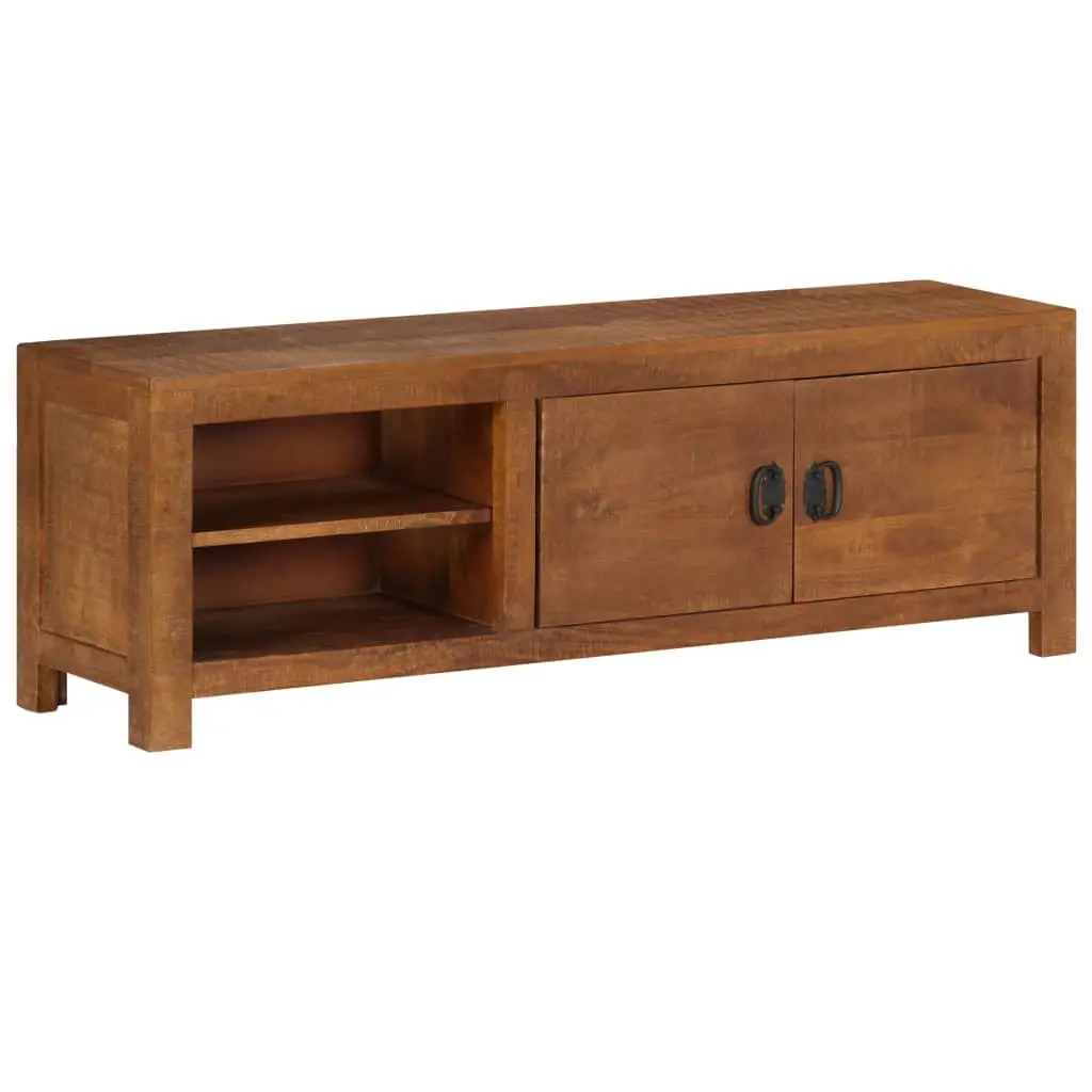 vidaXL 47.2 Inch Solid Mango Wood TV Stand 15.7x11.8 Inches Media Console
