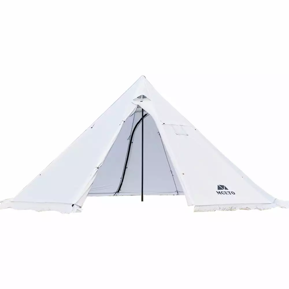 Huiop Pyramid Tent Stove 5-8 People Tipi Camping Tent