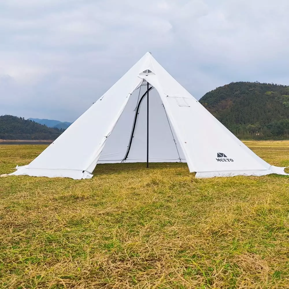 Moweo Pyramid Tent Stove 5-8 People Tipi Camping Tent