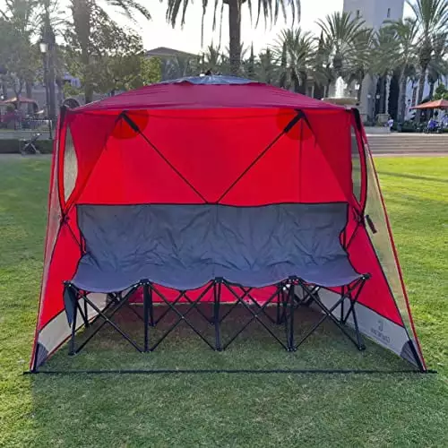 CoverU Sports Tent Pod 3-4 People - Large Pop Up Climate Canopy Shelter Soccer Football Softball Events