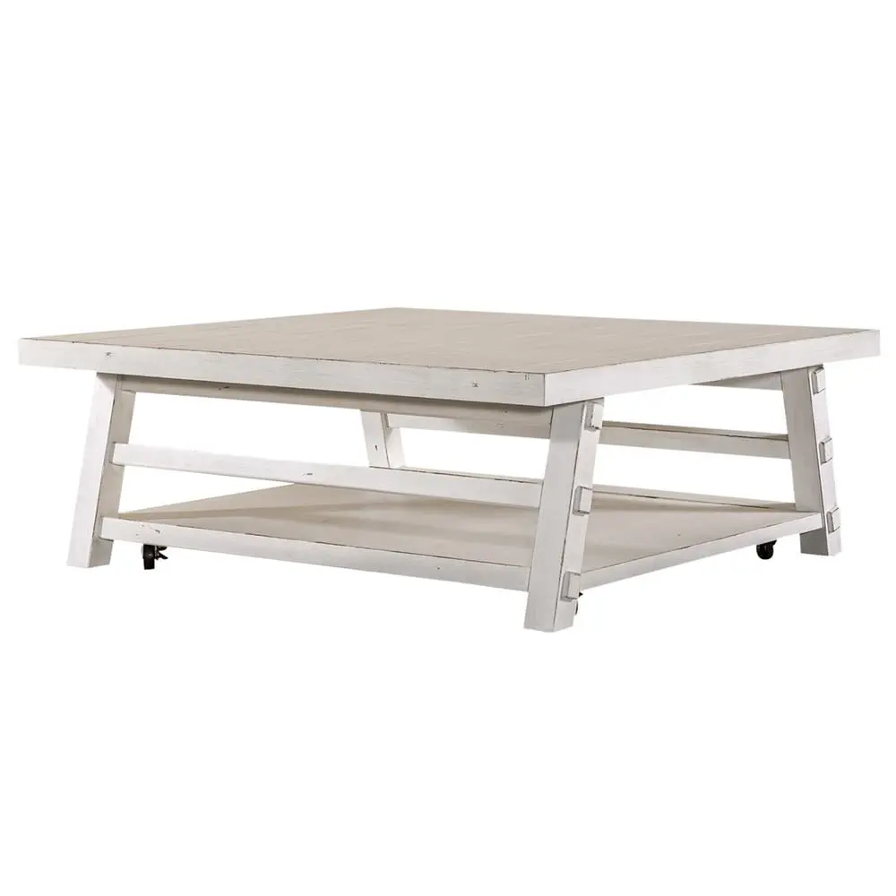 Liberty Furniture Oversized Square Cocktail Table - Modern Living Room Center Table