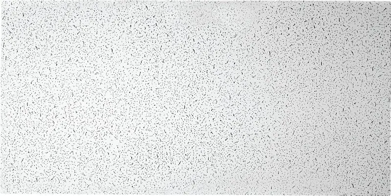 USG PLATEAU Series 725 Ceiling Panel, 4 ft L, 2 ft W, 9/16 Dense, Mineral Fiber, White