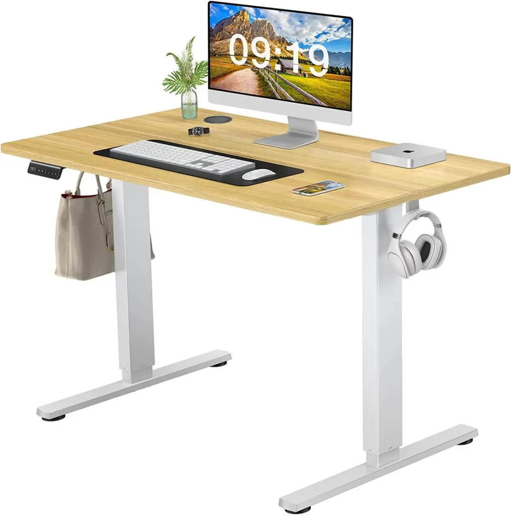 Electric Height Adjustable Standing Desk Sit to Stand Ergonomic Computer Desk Home Office w2201