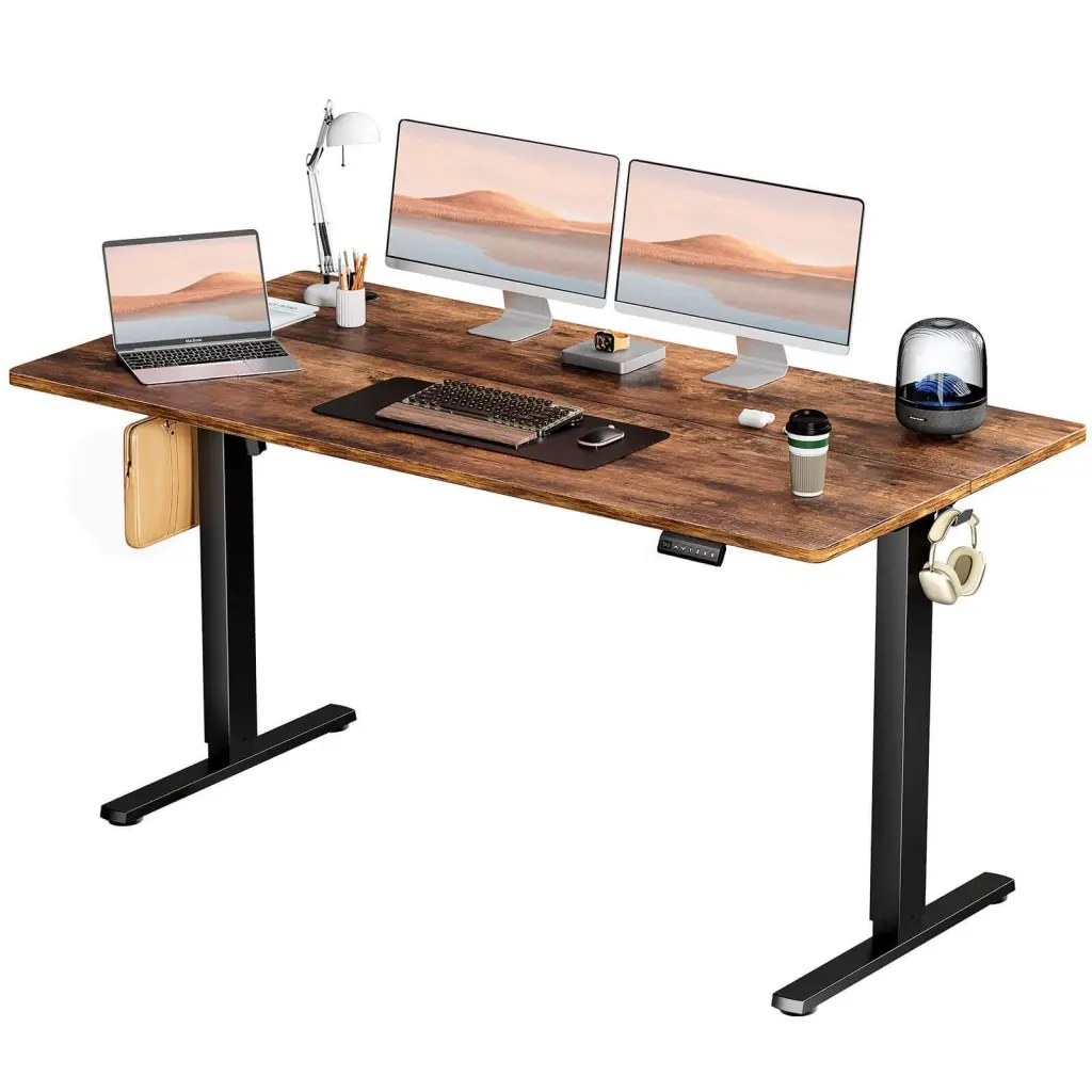 Electric Height Adjustable Standing Desk Sit To Stand Comfort-Fit Computer Desk w2201