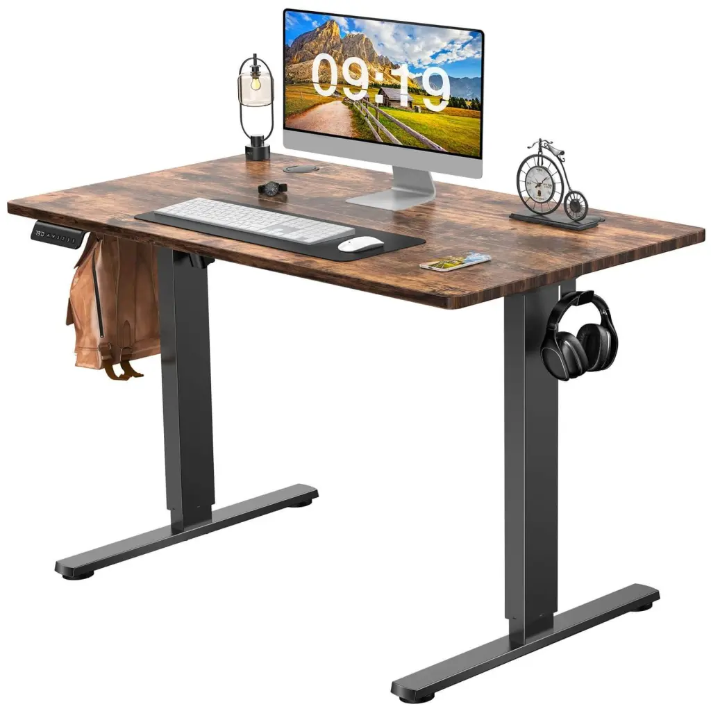 Electric Height Adjustable Standing Desk Sit to Stand Comfort Fit Computer Desk w2201
