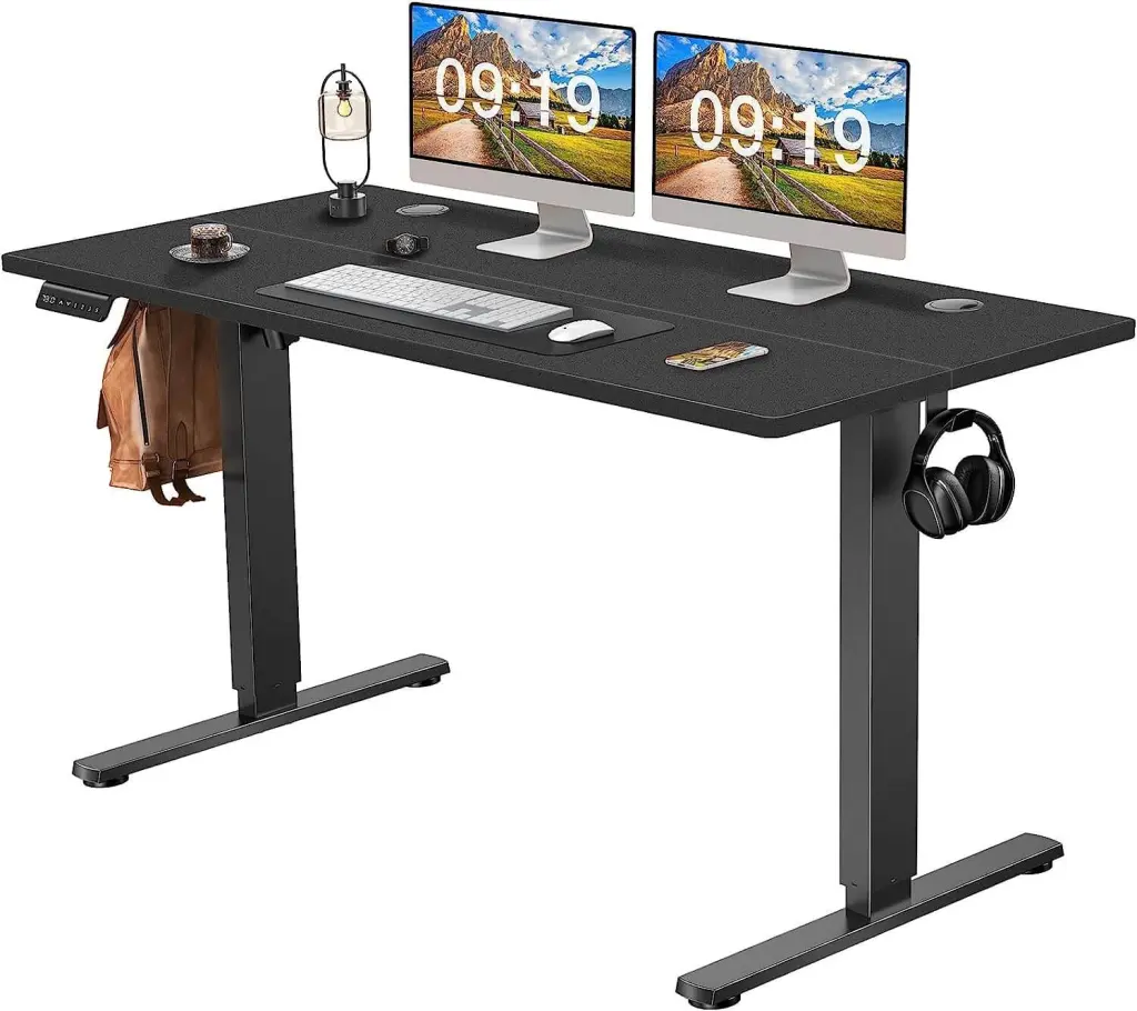 Electric Height Adjustable Standing Desk, Sit to Stand Comfort-fit Computer Desk w2201