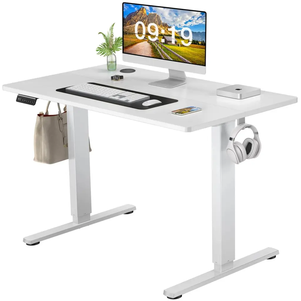Electric Height Customizable Standing Desk Sit To Stand Comfort Fit Computer Desk w2201