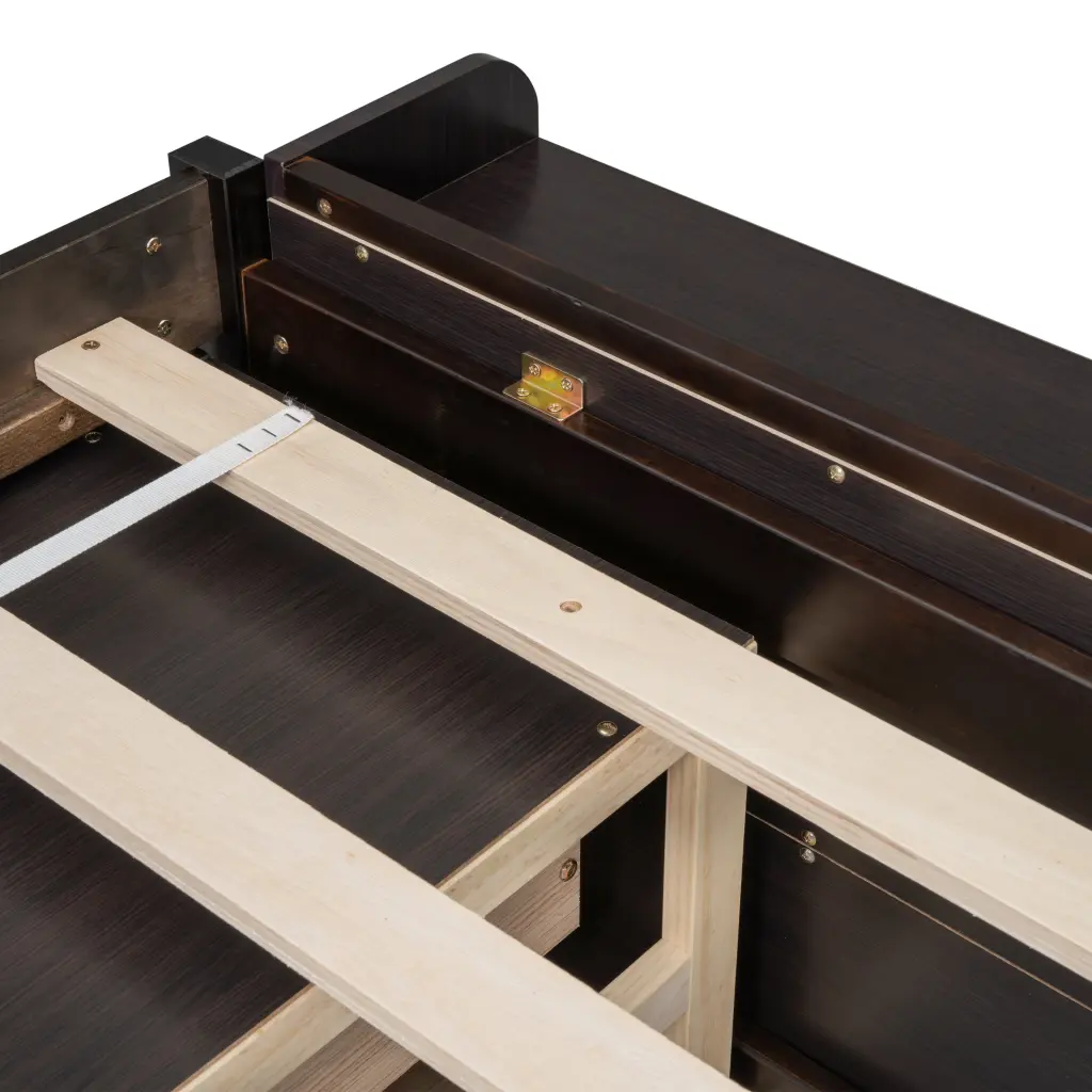 Full Bed Bookcase Headboard Under Bed Storage Drawers and Bed Enclosure inspirit