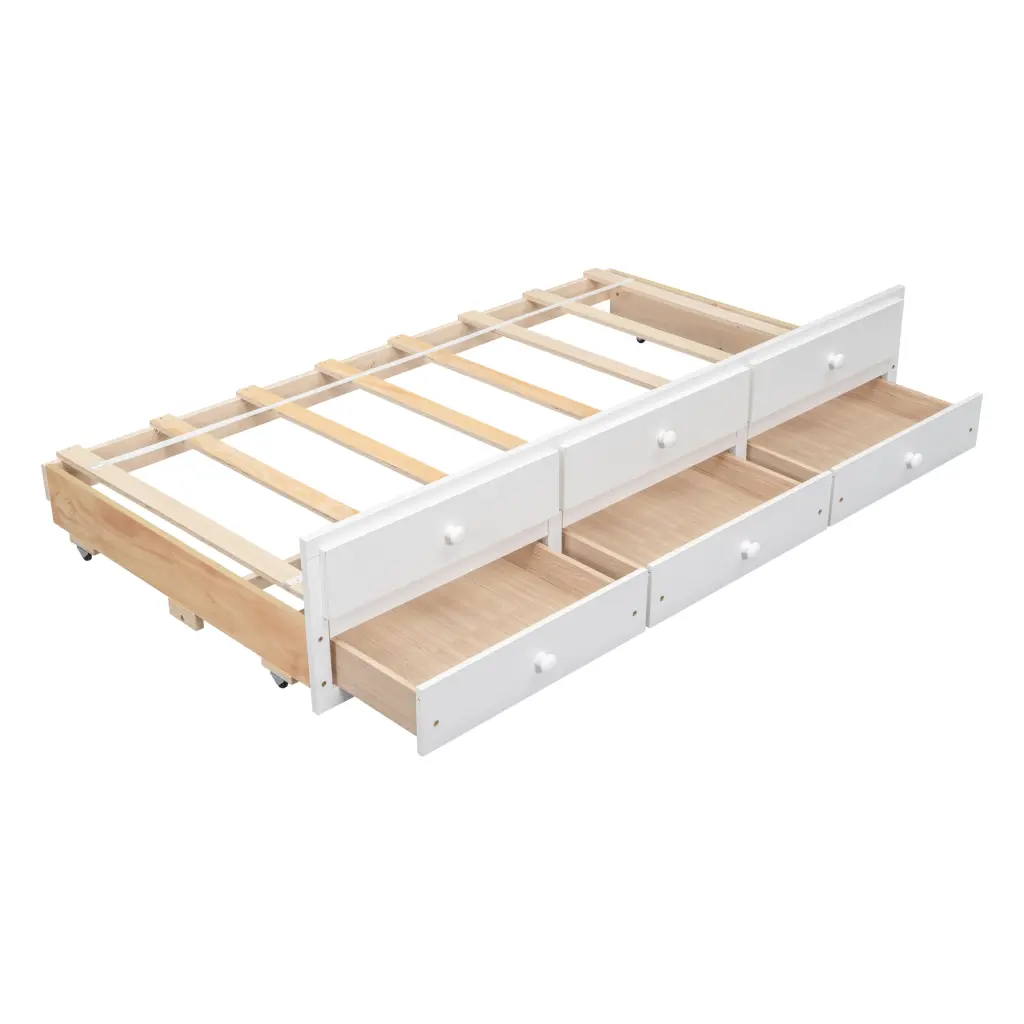 Twin Size Bed Built USB Type C Ports LED Light Bookcase Headboard inspirit