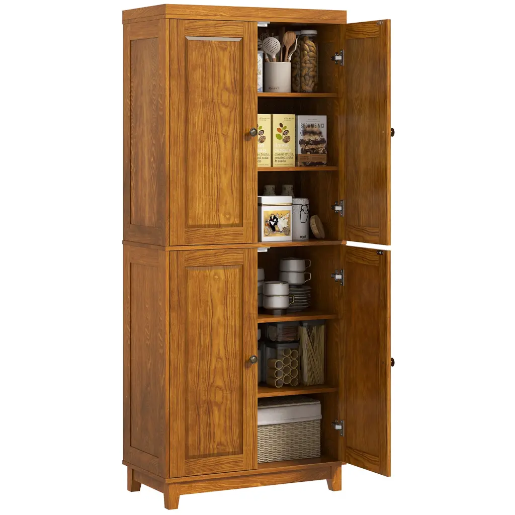 Homcom 72.5 Inch Tall Freestanding Kitchen Pantry Storage Cabinet aosom business