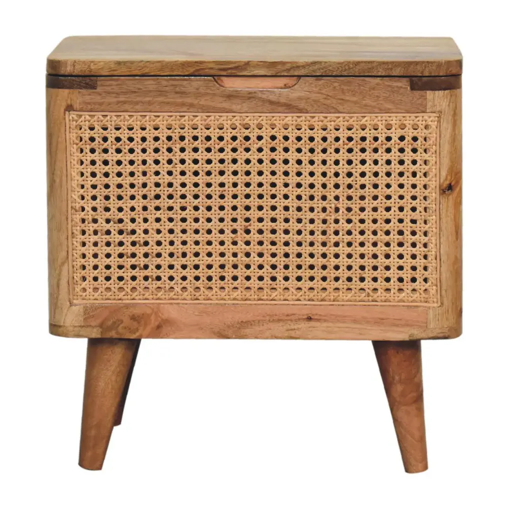 Handcrafted Larissa - Lid Up Storage Stool - Oak