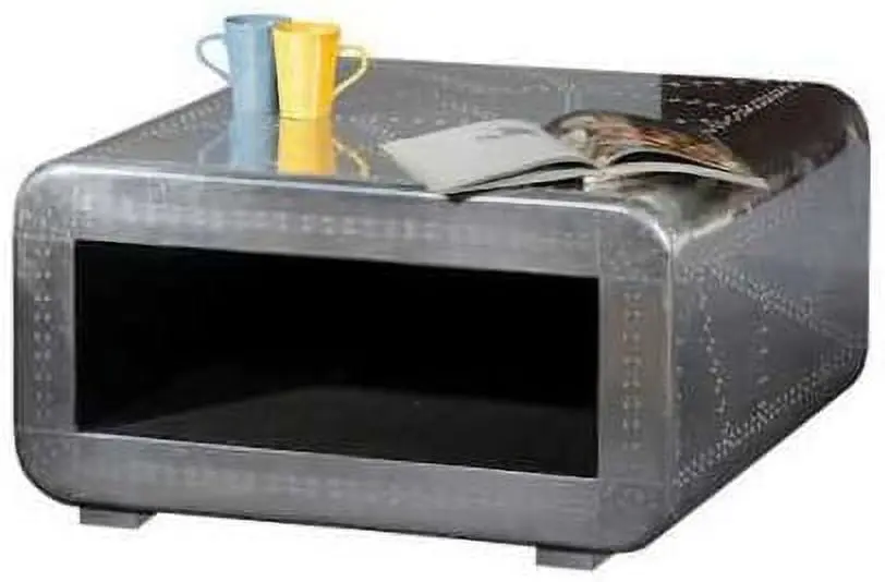 Nauticalmart Accent Storage Coffee Table Aluminum Furniture Decor Home Office