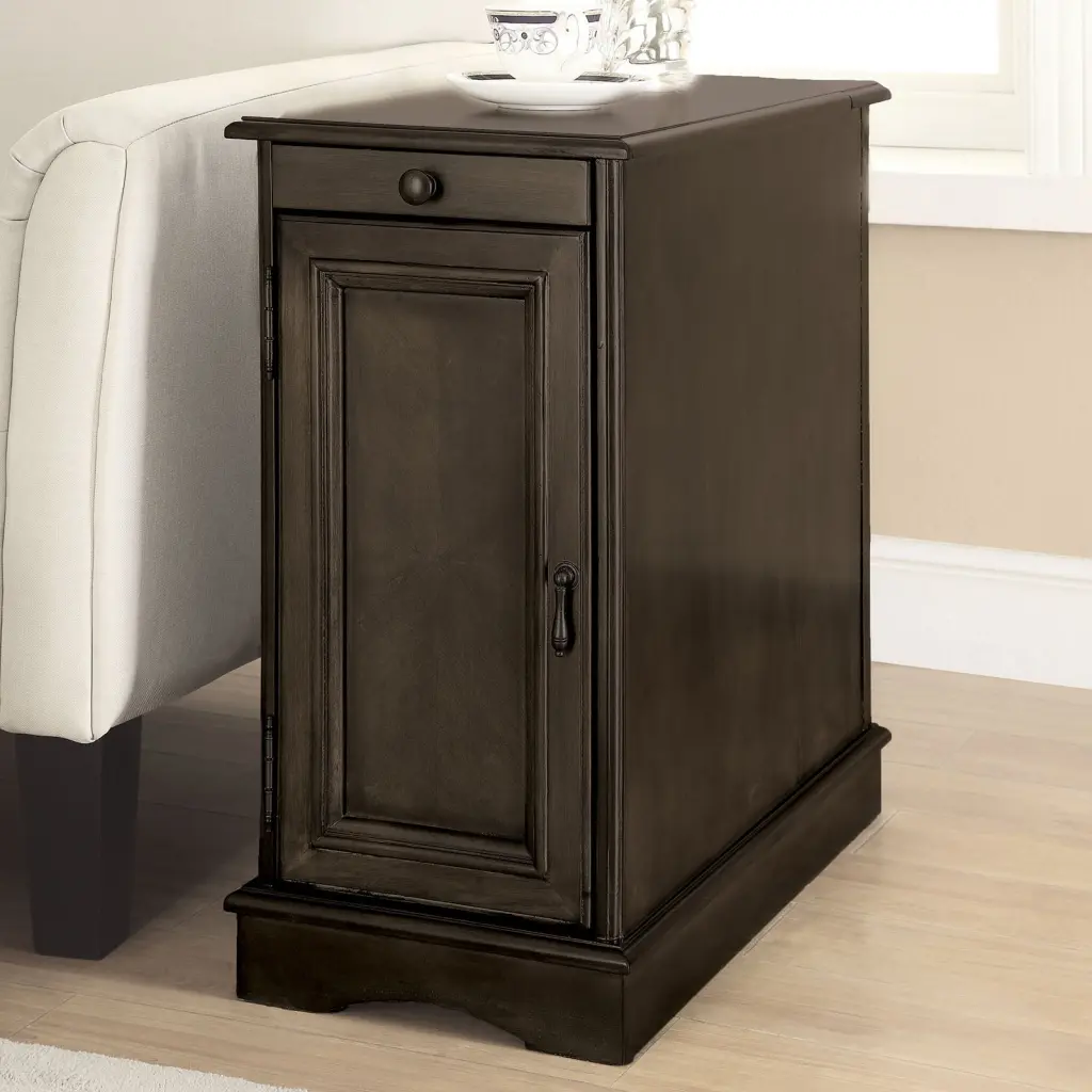 Modern Transitional Design Side Table Nightstand Storage Cabinet kanepe