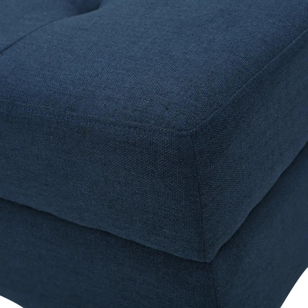 Navy Blue Fabric Storage Ottoman Hidden Compartment nh-cloudhouse