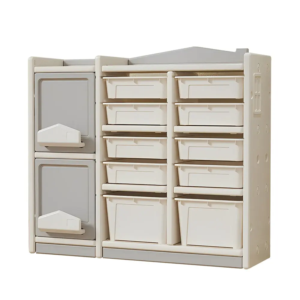 Multilayer Storage Toy Picture Book Storage Children's Floor Shelf Building montary