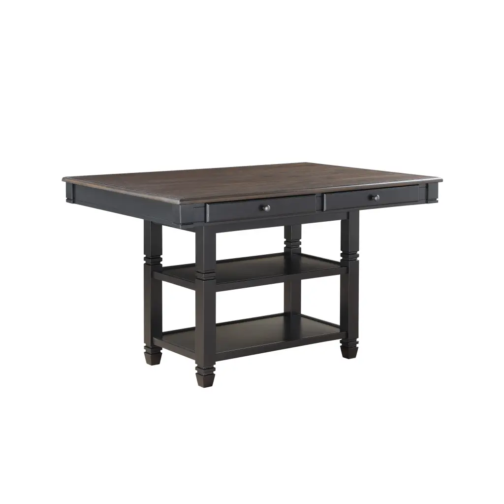 Transitional Style Counter Height Table 2 Storage Drawers Modern Kitchen Table kanepe