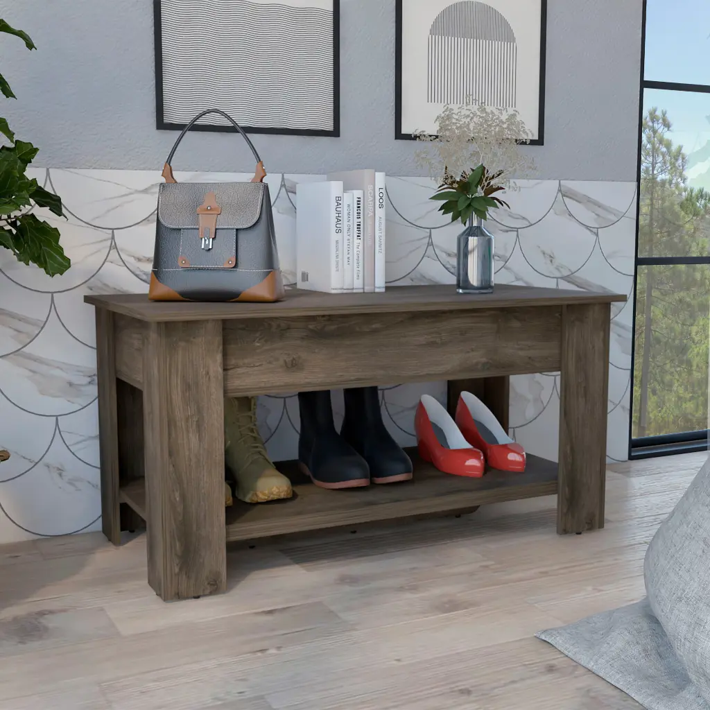 Austin Storage Table Extendable Shelf And Four Legs rta mubles colombia