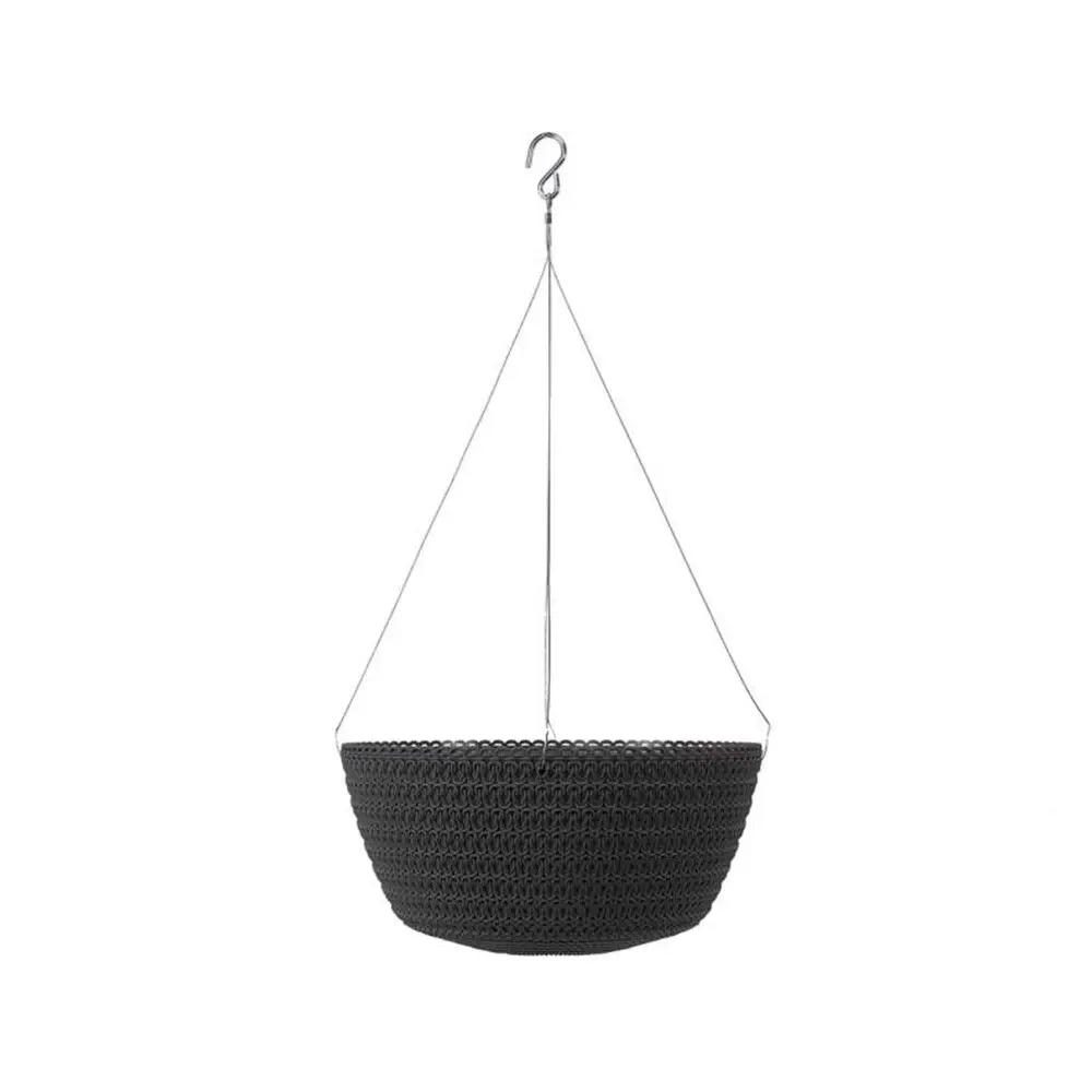 Dark Grey Hanging Pot Misa Wiszaca Jersey, 12" x 6''