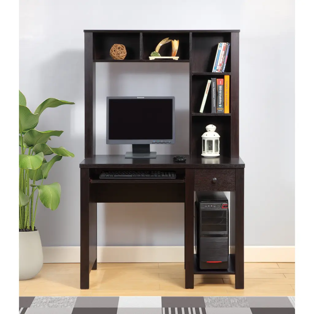 Student Desk Hutch 39 Inch Home Office Desk Space-saving Writing Desk id international- inc.