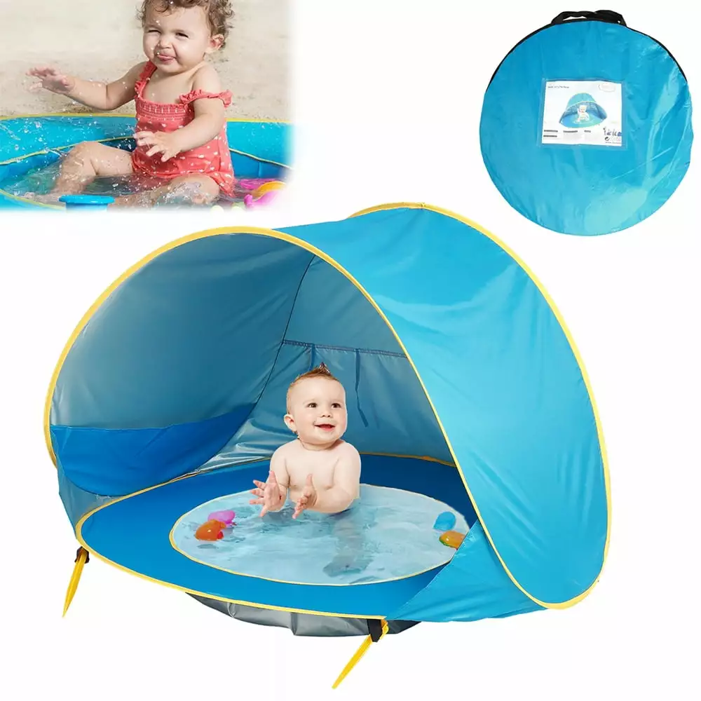 Baby Beach Tent Pop Up Portable Shade UV Protection Infant Pool