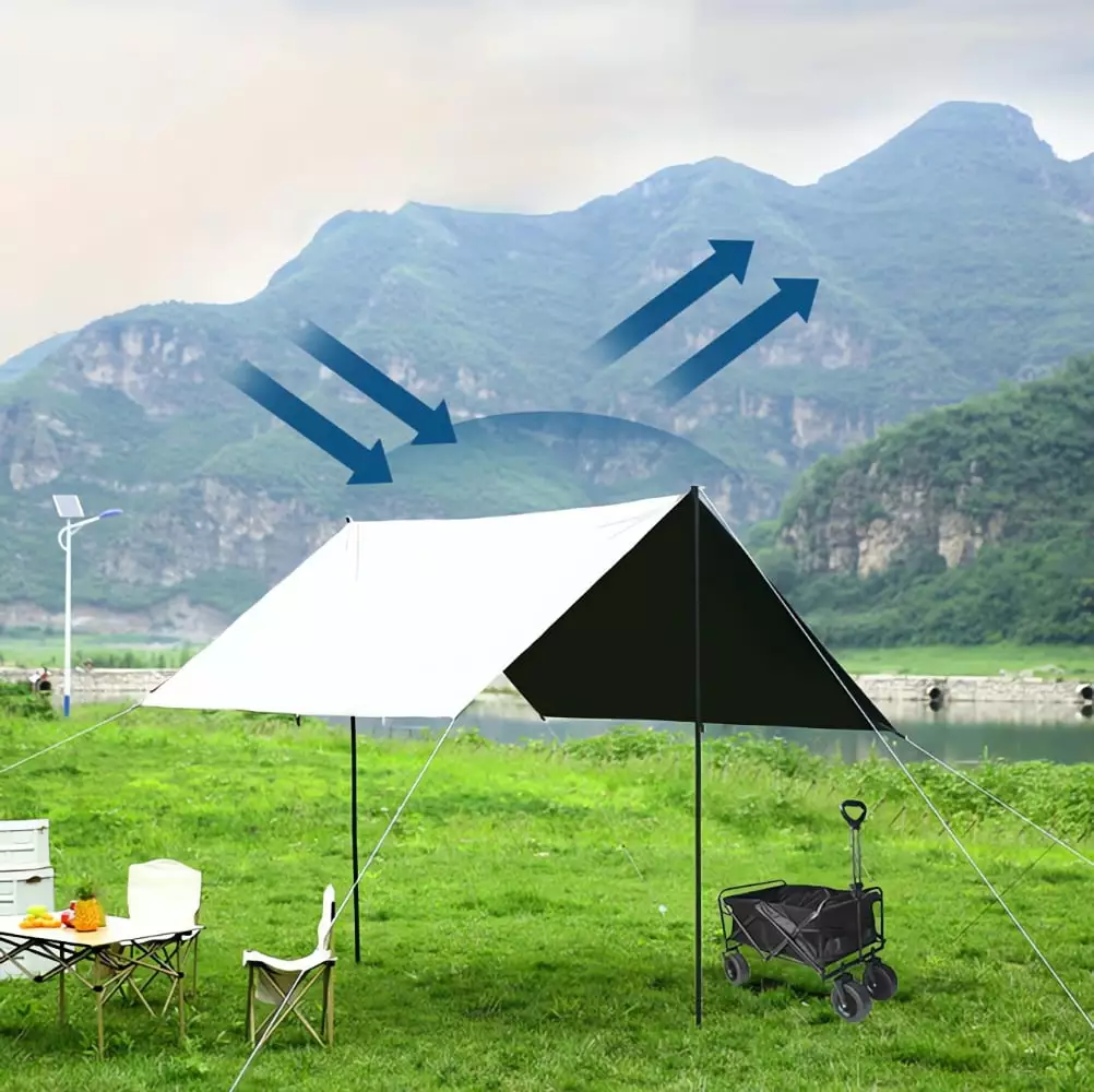 Piaoyu 13.12 x 9.84FT Sunscreen Waterproof Camping Tent Portable Sunshade L