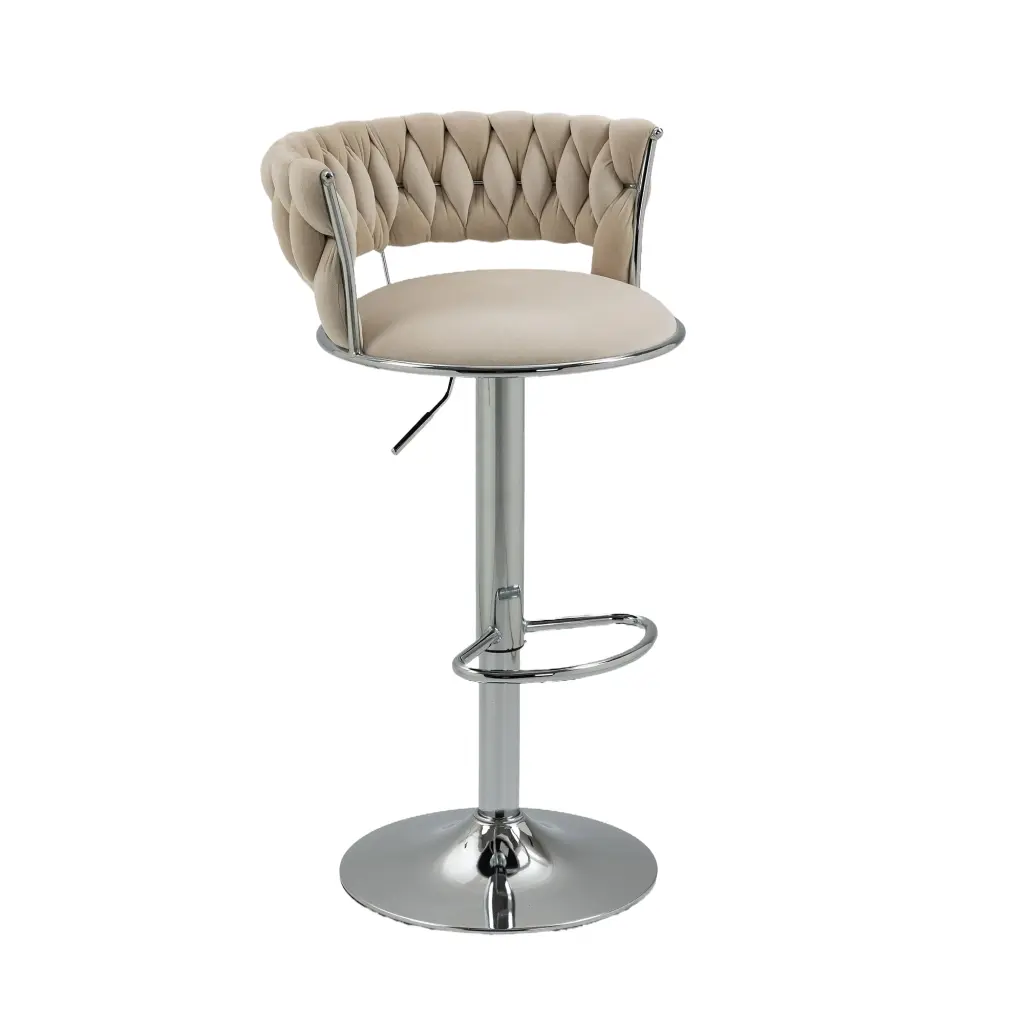 Coolmore Adjustable Swivel Bar Stools Counter Height Chairs Footrest w1539 coolmore
