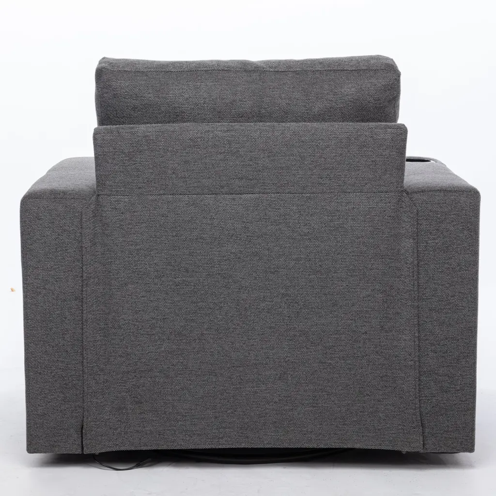 Modern Swivel Accent Sofa Chair 90 Degree Swivel Comfortable Seating honghai furniture