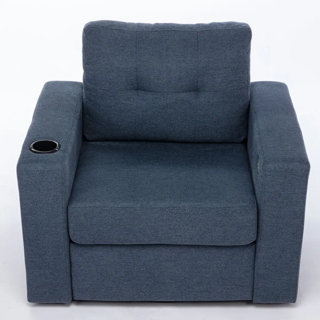 Modern Swivel Accent Sofa Chair Ergonomic Casual 90 Degree Swivel Single Chair honghai furniture